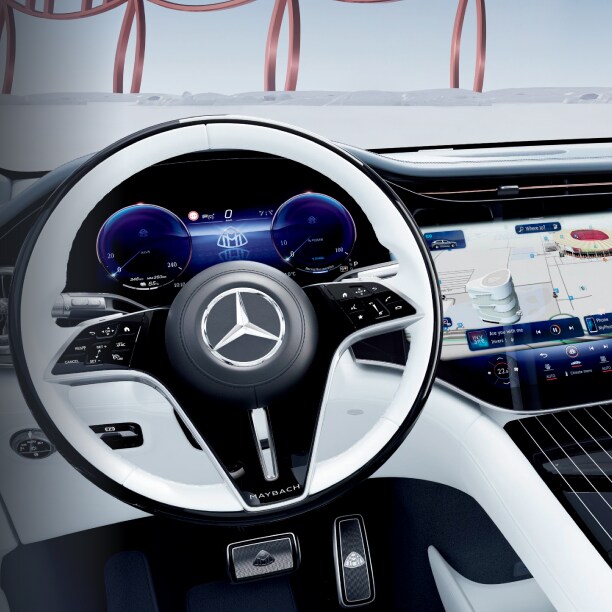 Mercedes-Maybach EQS SUV インテリア 前席