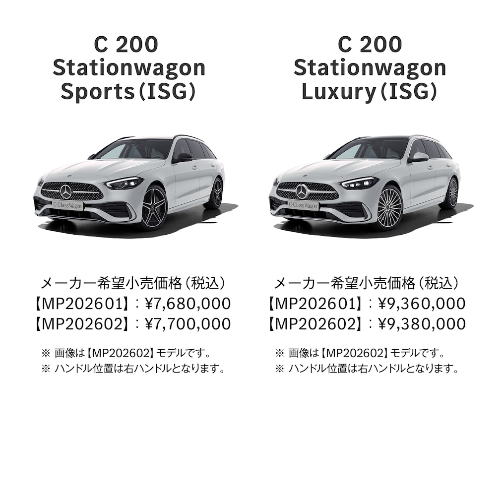C-Class Stationwagon ラインアップ