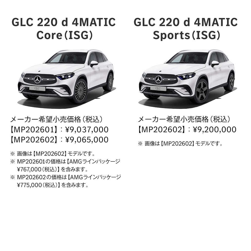 GLC ラインアップ