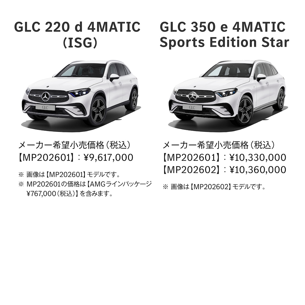 GLC ラインアップ