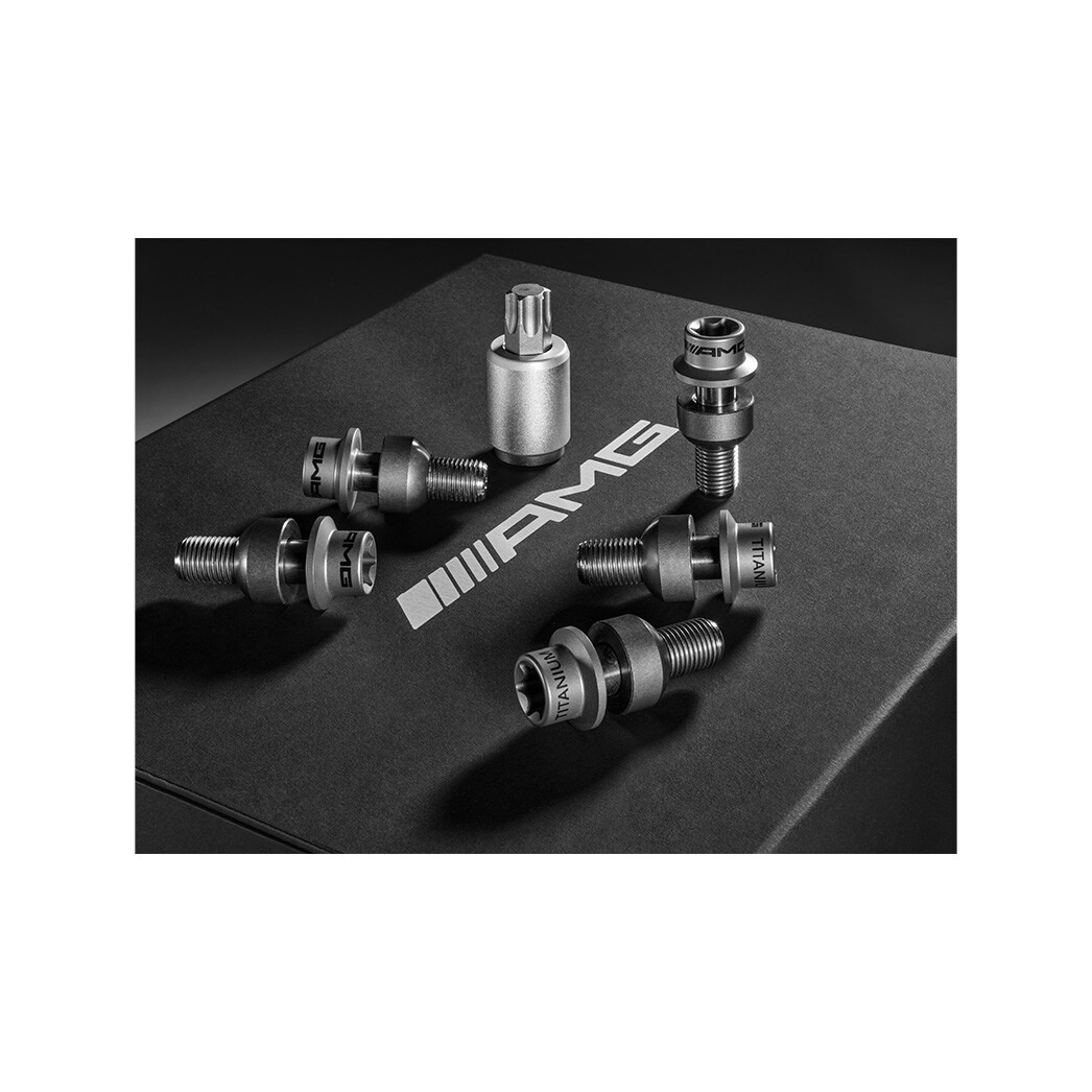 サンダァボルト　ハブボルト　アウディ　メルセデスベンツなど ベンツW213/W212/W211/W207用 ホイールボルト ブラック IID製