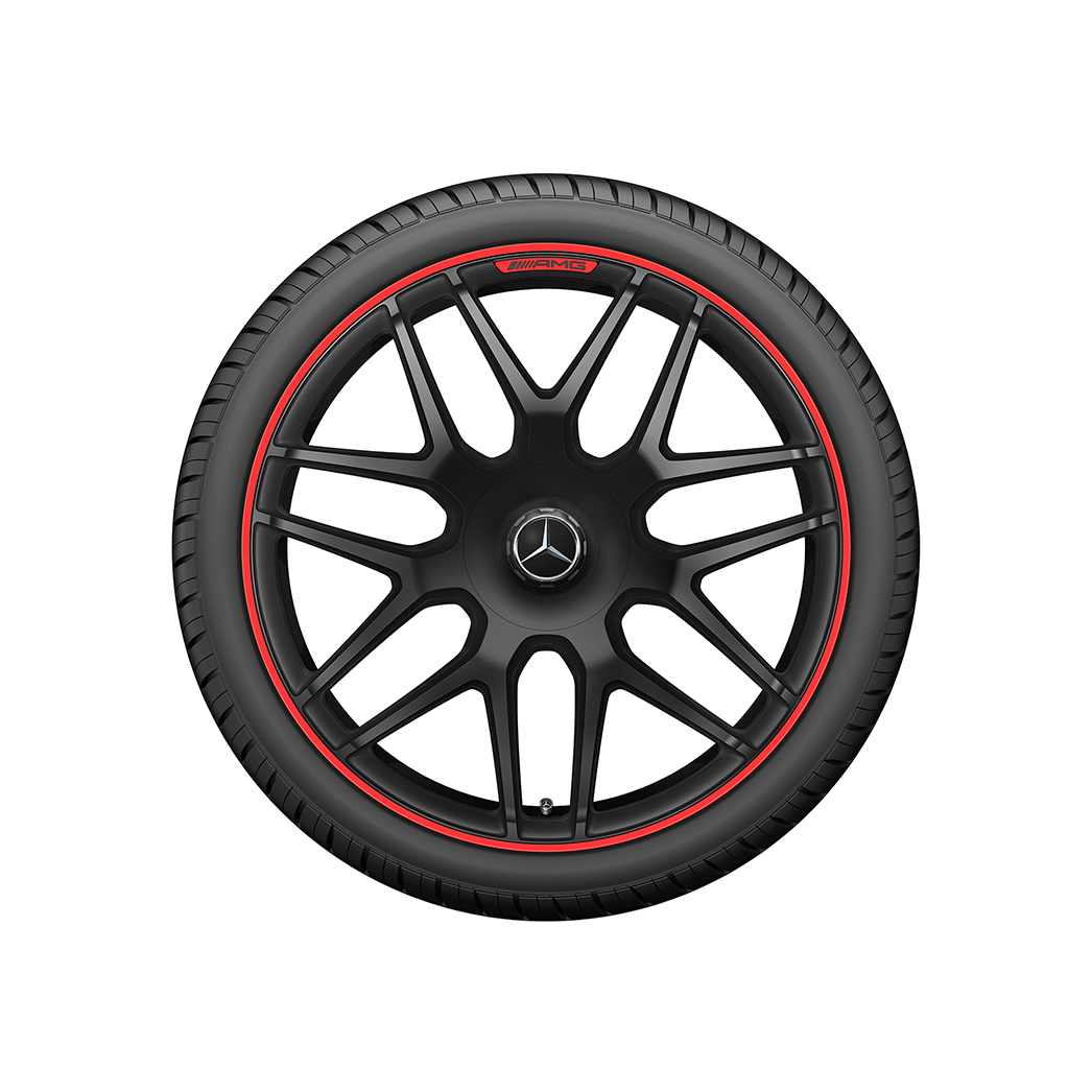 AMG22インチホイール(鍛造) (7ツインクロススポーク マットブラック/レッドリム) AMG22インチホイール(鍛造) (7ツインクロススポーク マットブラック/レッドリム)