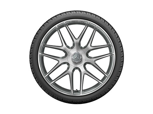 AMG22インチホイール（鍛造クロススポーク）チタングレー/ ハイシーン