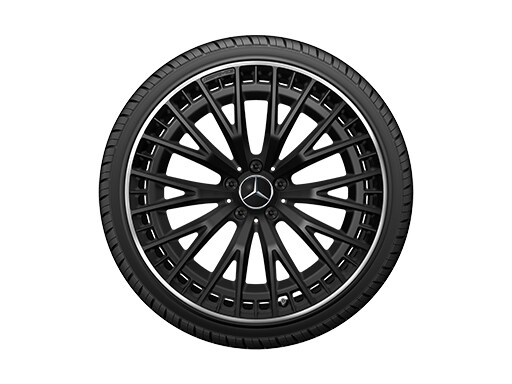 AMG21インチホイール（マルチスポーク）マットブラック/ハイシーンリムエッジ