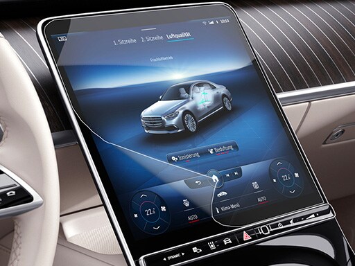 S-Class タッチスクリーン保護フィルム フロントコマンド用（12.8インチ有機ELメディアディスプレイ用）