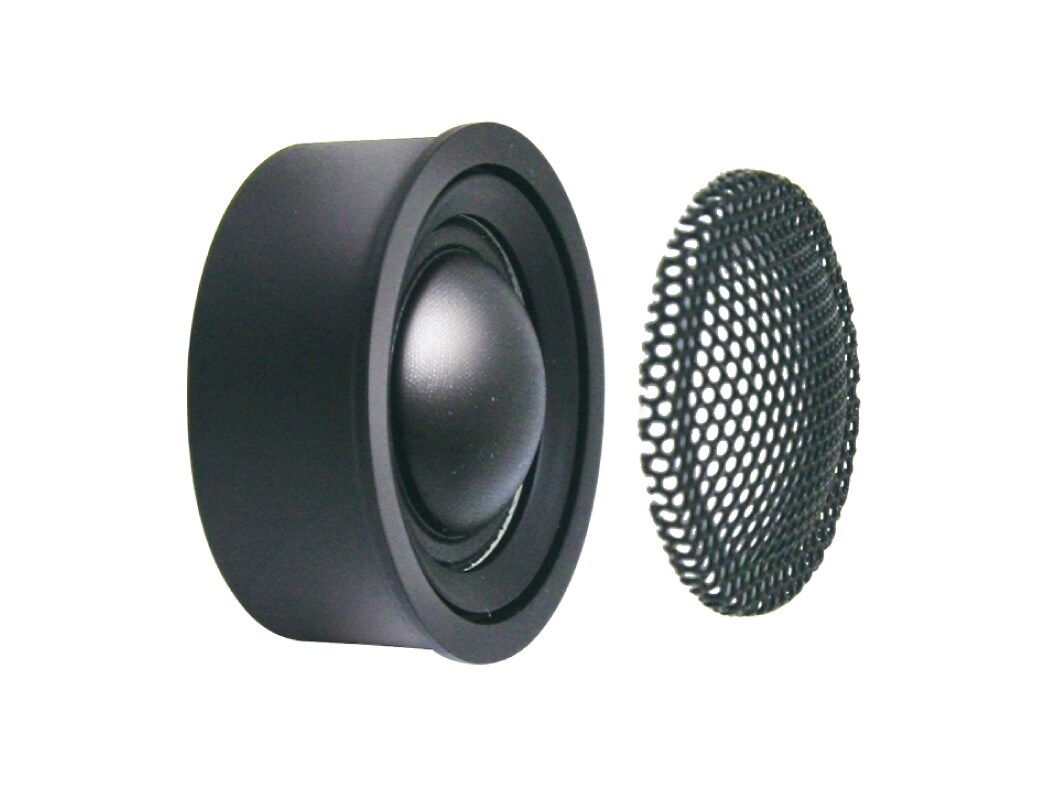 抜けの良いクリアなサウンドが楽しめる高音質設計の18mmドームツイーター