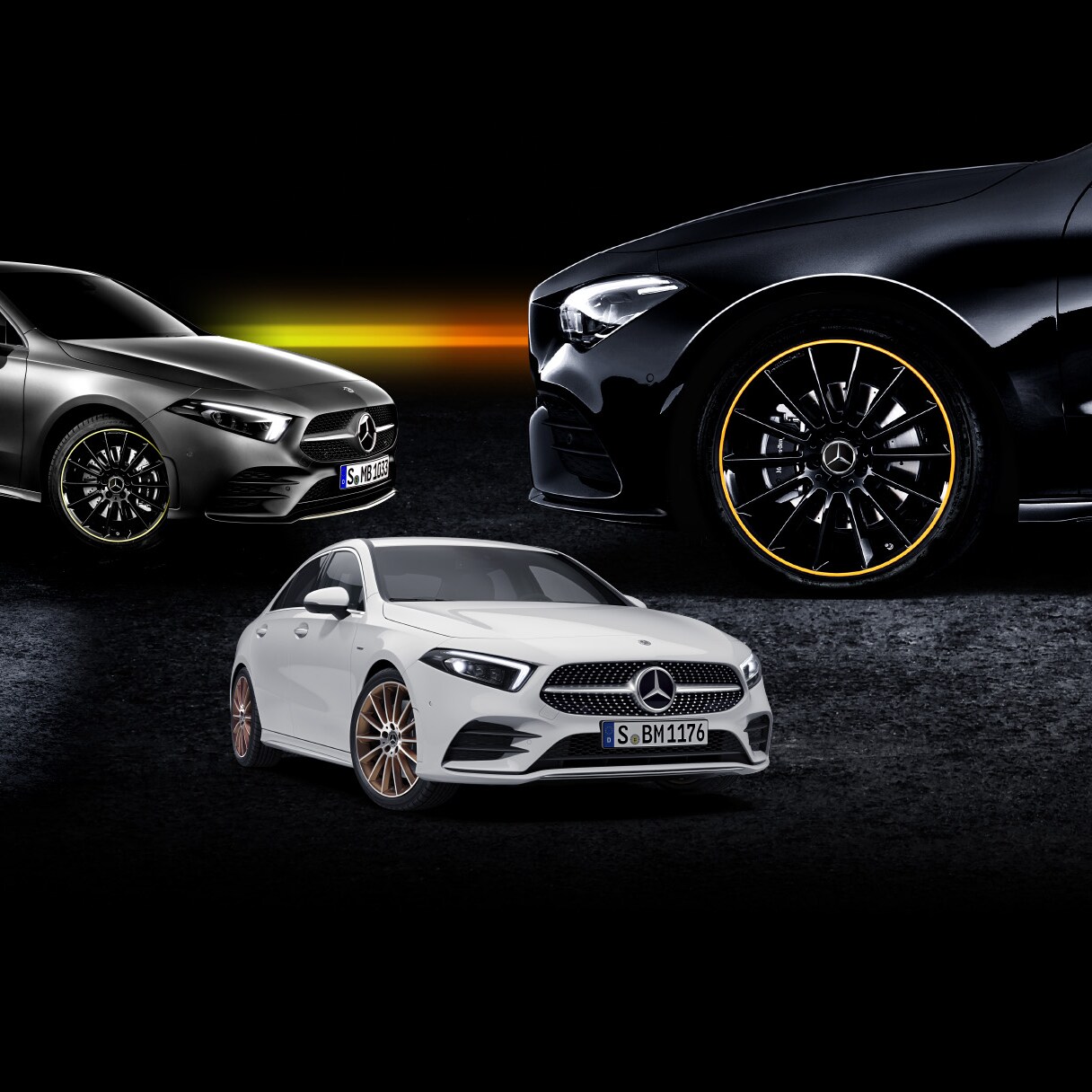 AMG19インチマルチスポークアルミホイール＆タイヤ 特別セット
