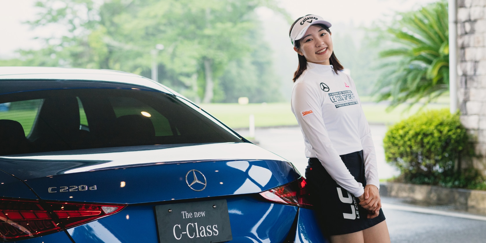 ゴルファー・三浦桃香が語る、新型Cクラスで実現させたい夢の
