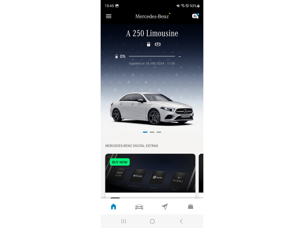 あなたのメルセデス・ベンツをスマートフォンでもっと便利に。 あなたのメルセデス・ベンツをスマートフォンでもっと便利に。