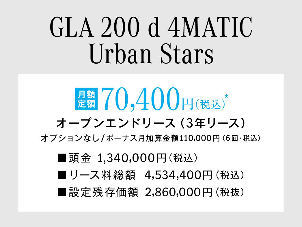 GLA Urban Stars 月額プラン GLA Urban Stars 月額プラン