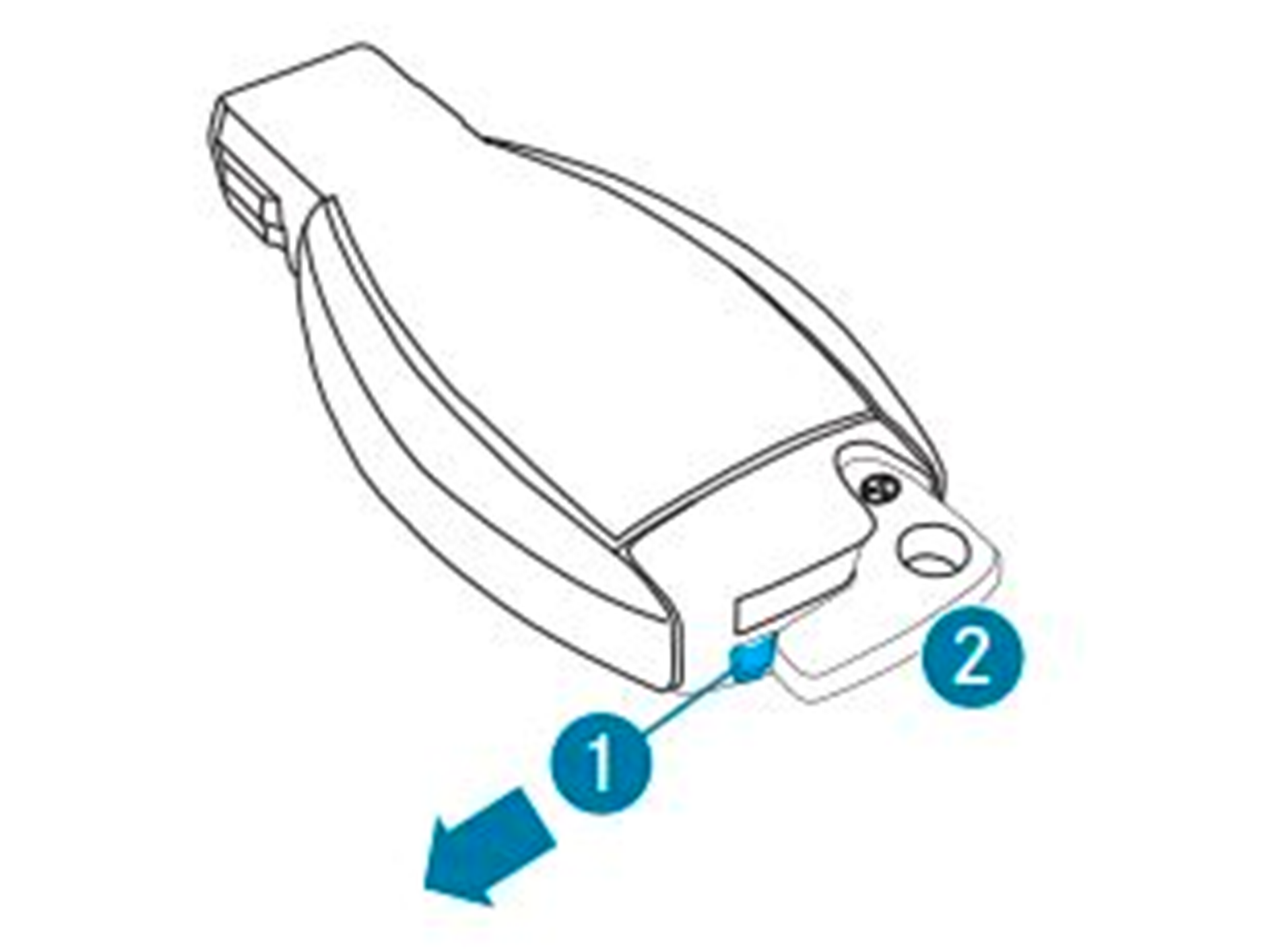 キーの電池交換手順 1（Aタイプ）